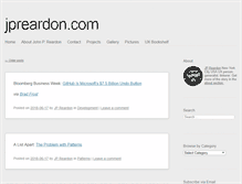 Tablet Screenshot of jpreardon.com